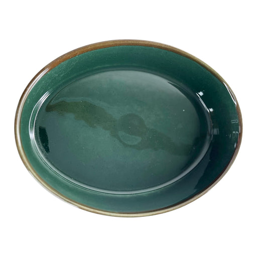 رويال ألفريدو طاجن فرن بيضاوي كبير سيراميك زيتى غامق - OVAL-DARK OILY