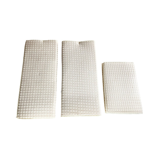 طقم فوط ٣ قطع صفاية مطبخ بيج مايكروفايبر - DH2025-034BE