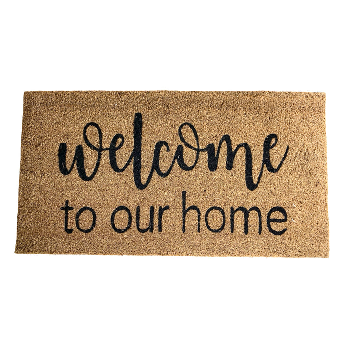 دواسة باب ولكم 40*75 سم مستطيلة بيج * اسود - 90356/40