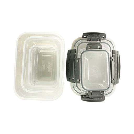 جوندول طقم علب (3 قطع) بلاستيك رمادى - G-391GR