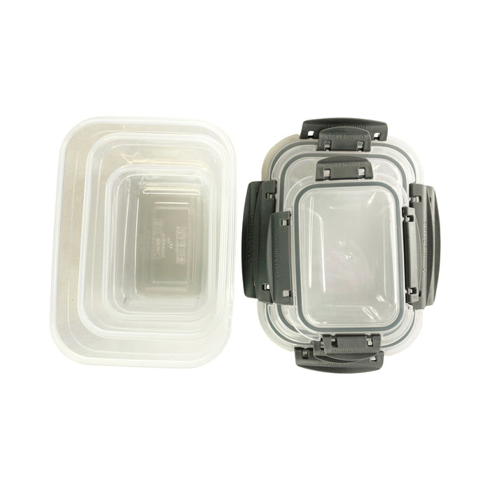 جوندول طقم علب (3 قطع) بلاستيك رمادى - G-391GR