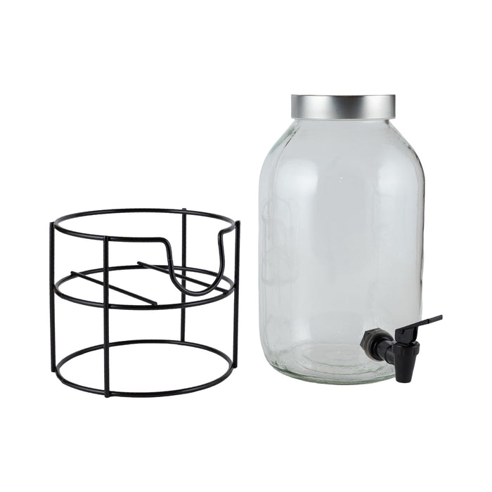 رينجا ديسبنسر زجاجي بالصنبور بالحامل 5 لتر زجاج شفاف- 131014