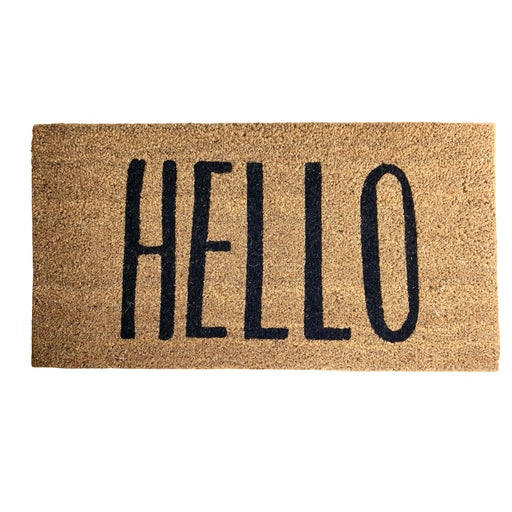 دواسة باب هالو 40*75 سم مستطيلة بيج * اسود - 90833/40