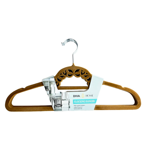 شماعة ملابس ٥ قطع قطيفه بنى- DH2025-129BE