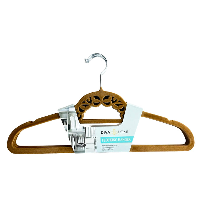 شماعة ملابس ٥ قطع قطيفه بنى- DH2025-129BE