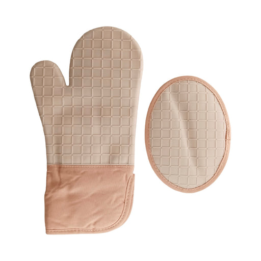 جوانتي سيليكون مقاوم للحرارة (33*14 سم) + ماسك برتقالى - 3622O