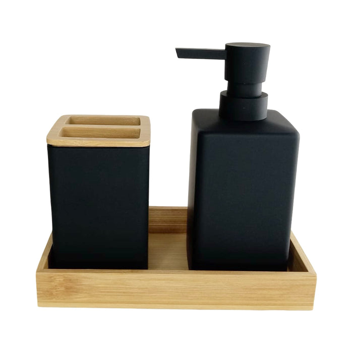 طقم اكسسوارات حمام 6 قطع اسود - DV10008