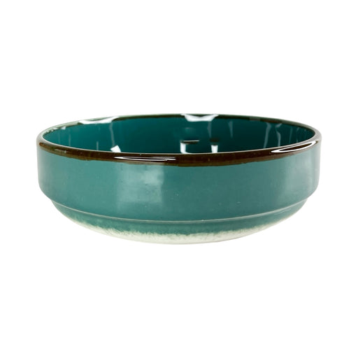 رويال ألفريدو طاجن فرن دائري ( 25 سم) سيراميك ازرق غامق * خط بنى - ROUND-JADE