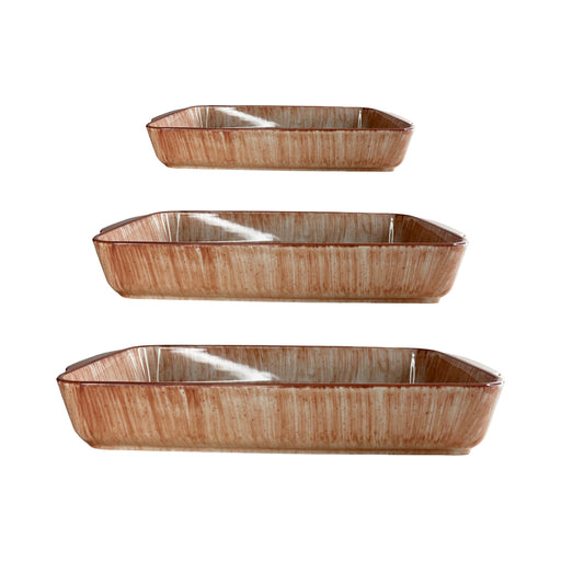 رويال ألفريدو طقم طاجن بورسلين 3 قطع مستطيل سيمون - RE-SIMON