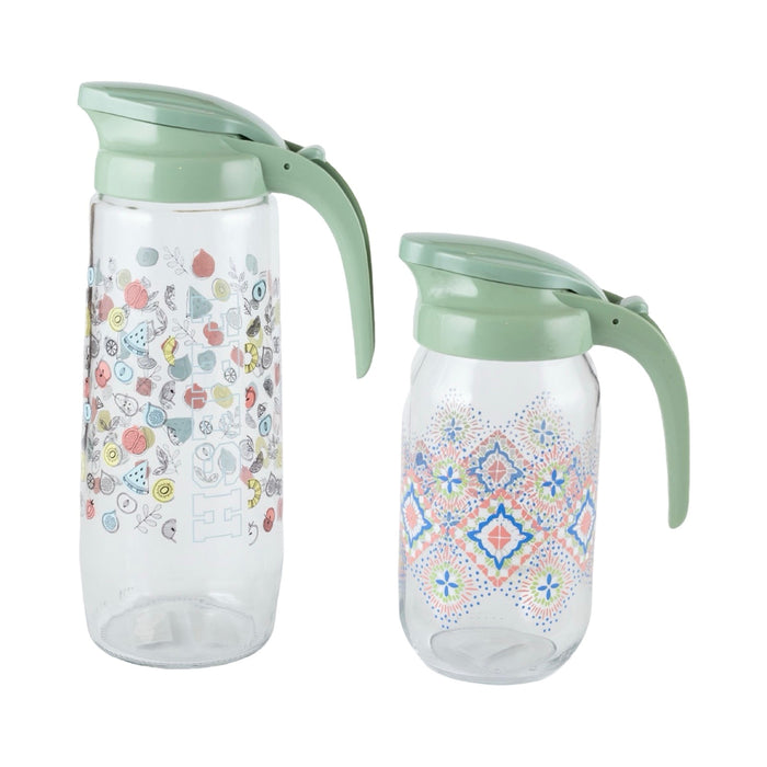 رينجا شفشق بيد وغطاء  ( 1.5 لتر ) زجاج اخضر - 112020G