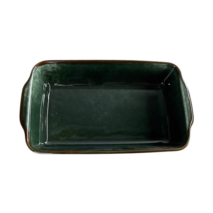 رويال ألفريدو طاجن فرن كبير مستطيل بيد (21*33 سم) سيراميك زيتى غامق - RE-DA-OI