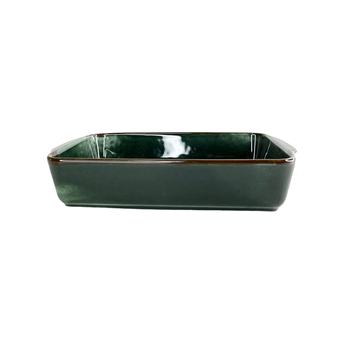 رويال ألفريدو طاجن فرن مستطيل بيد وسط سيراميك زيتى غامق- RE-DA-OI-M