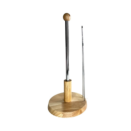 حامل مناديل 32 سم خشبي بقاعدة خشب - DH2025-029