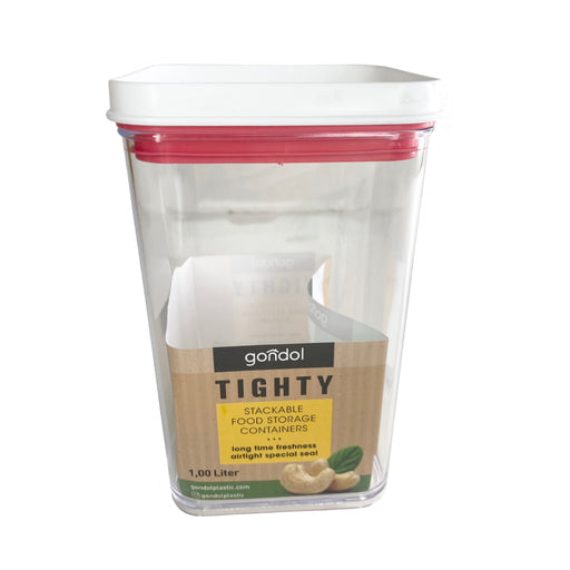 جوندول علبة طعام مربعة 1 لتر بلاستيك ابيض - G-791W