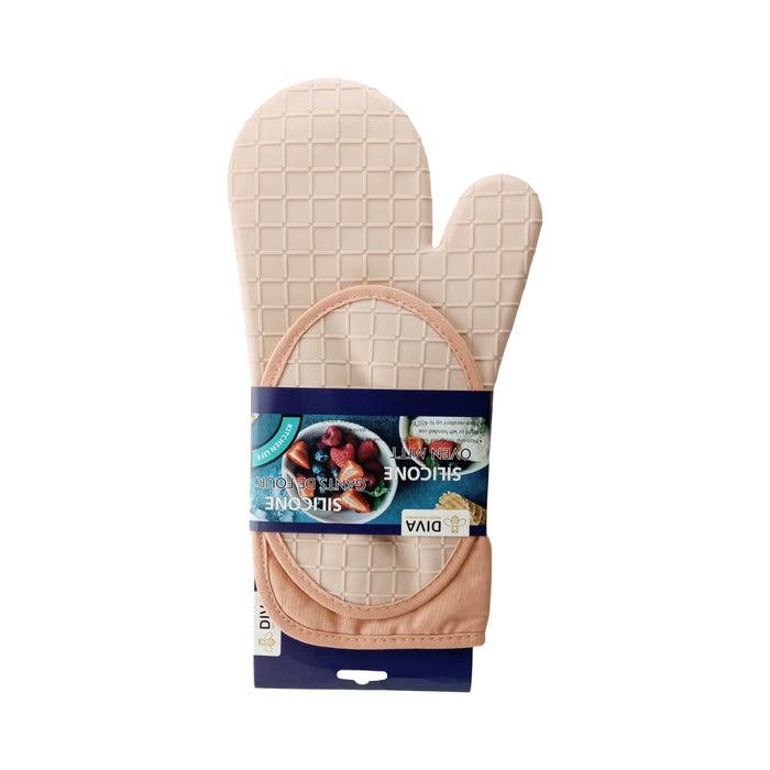 جوانتي سيليكون مقاوم للحرارة (33*14 سم) + ماسك برتقالى - 3622O