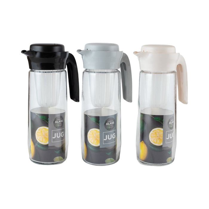 رينجا شفشق بيد وغطاء بالفلتر ( 1.5 لتر ) زجاج اسود - 111025BL