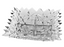 جيهلافا بوهيميا بولة تقديم مقسمة كريستال (28 * 28 سم) شفاف - 025350
