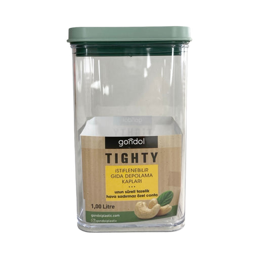 جوندول علبة طعام مربعة 1 لتر بلاستيك اخضر - G-791G