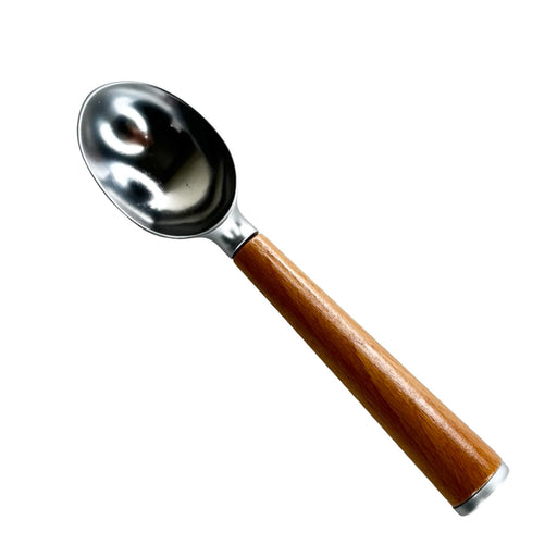 ديفا معلقة ايس كريم استانليس استيل * يد خشب فضى - DV-2007