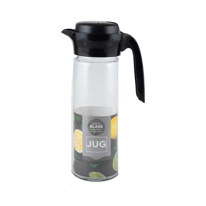 رينجا شفشق بيد وغطاء  ( 1.5 لتر ) زجاج اسود - 111023BL