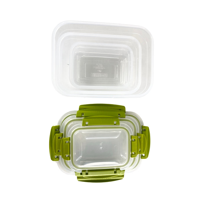 جوندول طقم علب (3 قطع) بلاستيك اخضر- G-391G