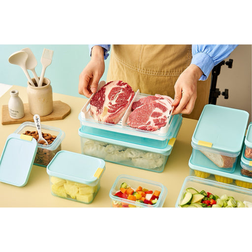 لوك اند لوك  فريزر فيت حافظة 750 مل بلاستيك ازرق - HFL102