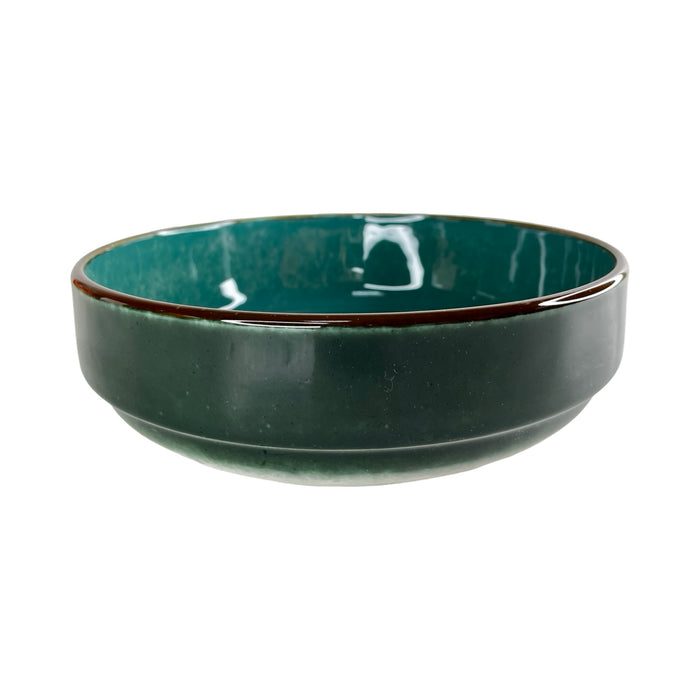 رويال ألفريدو طاجن فرن دائري ( 25 سم) سيراميك ازرق غامق*زيتى غامق - ROUND-JA*OI