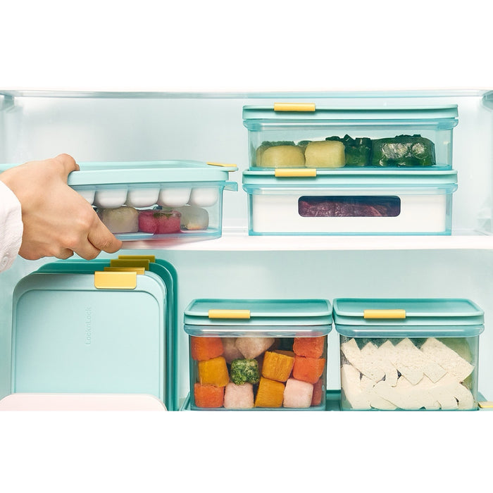 لوك اند لوك  فريزر فيت حافظة 1.65 لتر بلاستيك ازرق  - HFL104