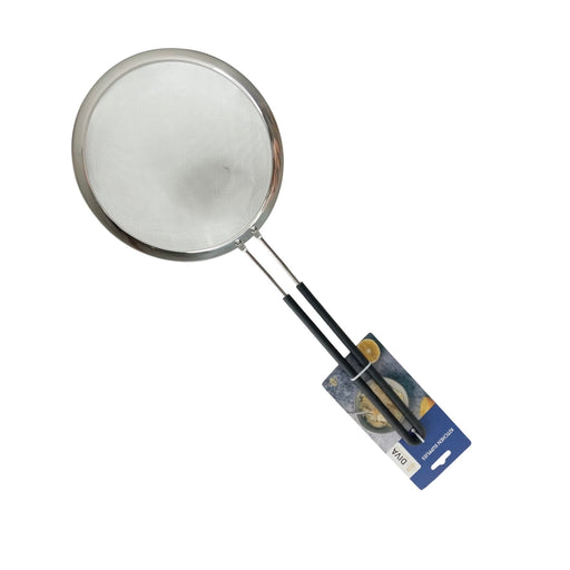 مصفاة (14 سم) ستانليس ستيل بيد مغطاة سيليكون أسود - DV0006