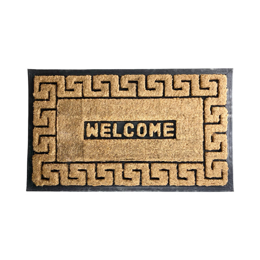 دواسة باب ولكم 40*75 سم مستطيلة بيج * اسود -  32565/40