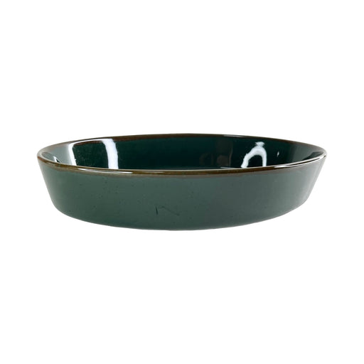رويال ألفريدو طاجن فرن بيضاوي وسط سيراميك زيتى غامق  - OVAL- DARK