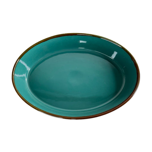 رويال ألفريدو طاجن فرن بيضاوي وسط سيراميك تركواز - OVAL-JADE-Mid