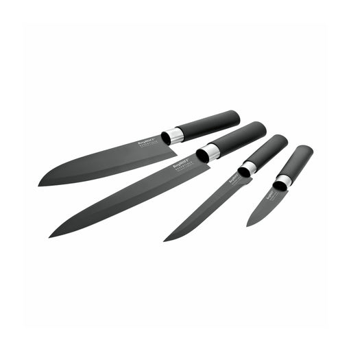 بيرج هوف اسينشيالز طقم سكاكين مطبخ 4 قطع استانليس استيل اسود - 1304003