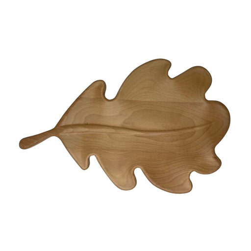سيرفيس تقديم شكل ورقة شجر خشب (٤٩*٢٩ سم) بيج - 158007