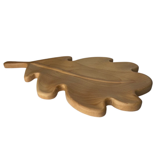 سيرفيس تقديم شكل ورقة شجر خشب (٥٥*٣٤ سم) بيج - 158010