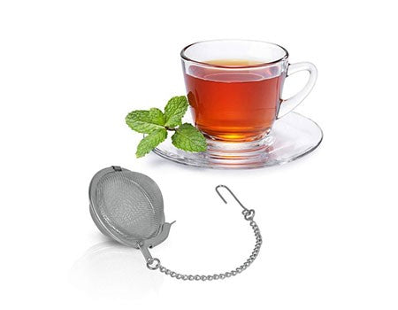 رفايع المطبخ  ميتالتيكس مصفاة شاي و أعشاب (٤,٥ سم) فضي - 201253811  Metaltex