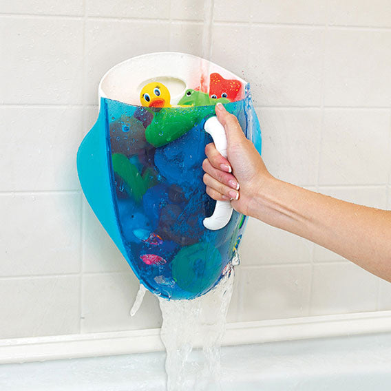مانشكن منظم العاب الاستحمام لتجميع وغسل وتخزين الالعاب أزرق - 31287