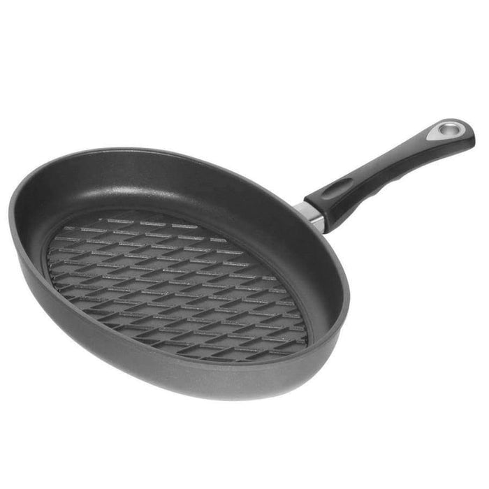 أيه-أم-تى جريل سمك بيضاوى بنقشة باربكيو كاست ألومنيوم (٣٥*٢٤ سم) أسود - 3524-BBQ AMT AMT