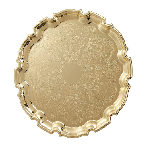 كوين آن صينية دائرية مطلي ذهبي (26 سم قطر) - 4-6180