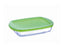 بيركس علبة طعام مستطيلة زجاجية بغطاء بيد (١.١ لتر) أخضر - 50510215 Pyrex Pyrex