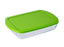 بيركس علبة طعام مستطيلة زجاجية بغطاء بيد (٤.٥ لتر) أخضر - 50516240 Pyrex Pyrex