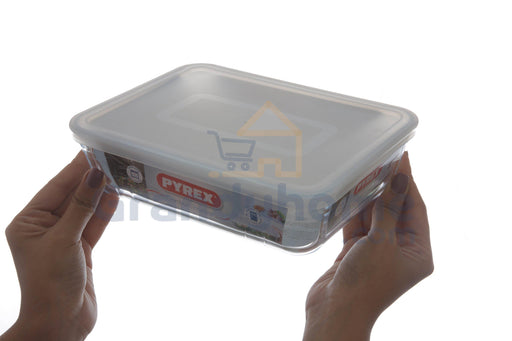 بيركس علبة طعام مستطيلة زجاجية بغطاء (1.5 لتر) شفاف - 610000711