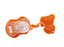 لافروتا سكاتة بسلسلة شكل كوالا مقاس صغير لسن 0-6 شهر سيليكون برتقالي - 118092