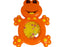 لافروتا شخليلة شكل ضفدعة بلاستيك برتقالي - 118610