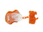 لافروتا سكاتة بسلسلة شكل كلب مقاس صغير لسن 0-6 شهر سيليكون برتقالي - 118115