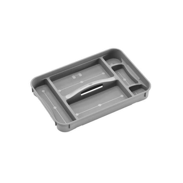 كايس تي علبة مقسمة/غطاء صندوق ( ٣٥.٥٠*٥٢*٧ سم) بلاستيك رمادى - 8440000GR KIS KIS