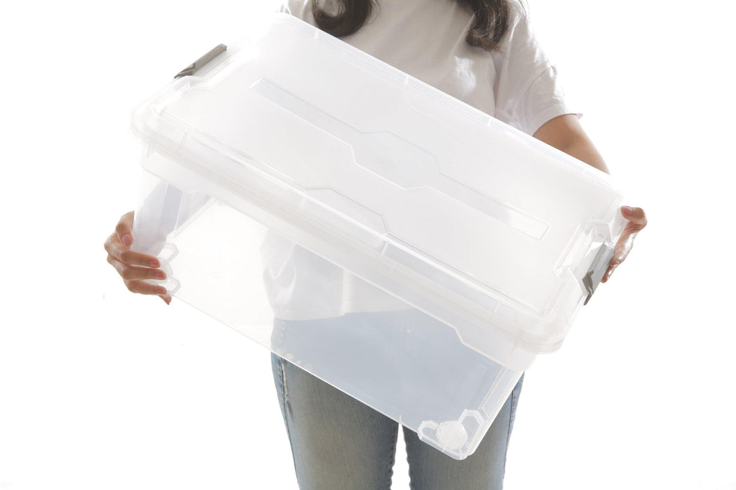 كايس موفر صندوق تخزين بعجل 45 لتر (38*58*27 سم) بلاستيك شفاف - 8463000