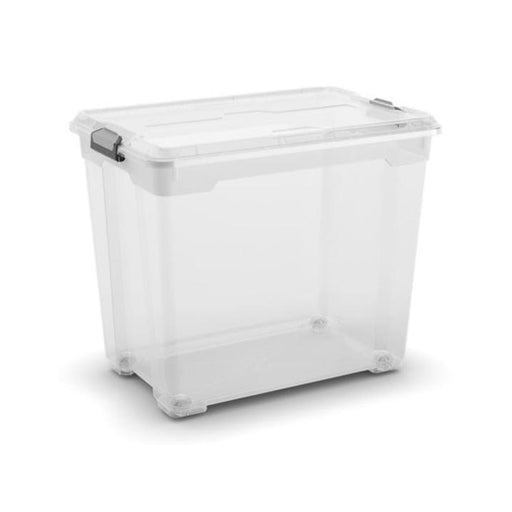 كايس موفر صندوق تخزين بعجل ٨٠ لتر (٣٨*٥٨*٤٩سم) بلاستيك شفاف - 8465000 KIS KIS