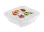 سنيبس طقم علب ثلاجة مربعة بلاستيك ٣ قطع (٣*٥٠٠ مل) أبيض - S055000