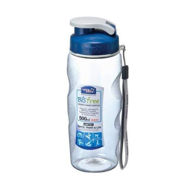 لوك اند لوك زجاجة مياه ٥٠٠ مل أزرق/شفاف - ABF721 Lock & Lock Lock & Lock